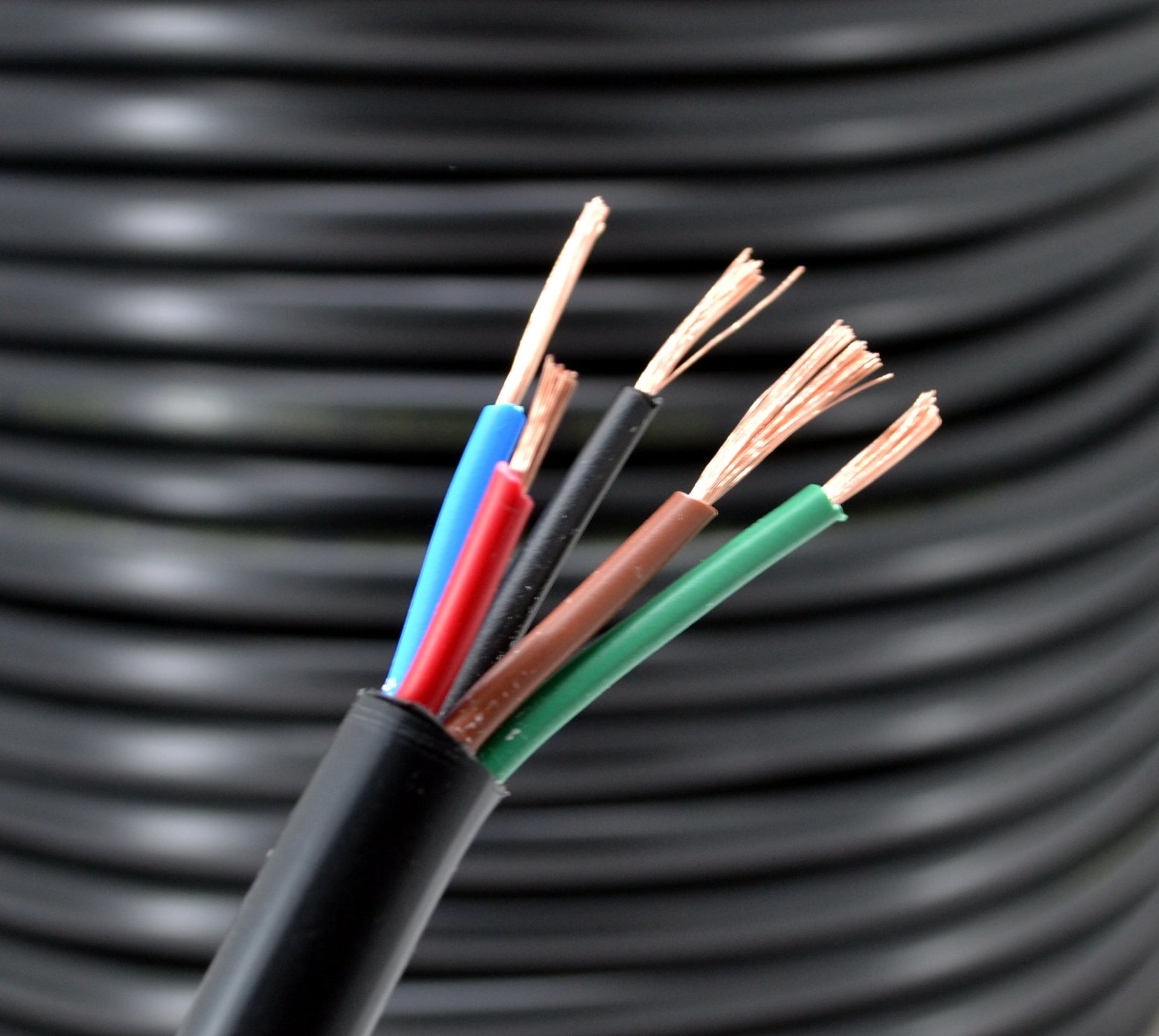 Picture of 100 Metre Siyah 5x1,00mm² Bakır TTR Kablo ANNW