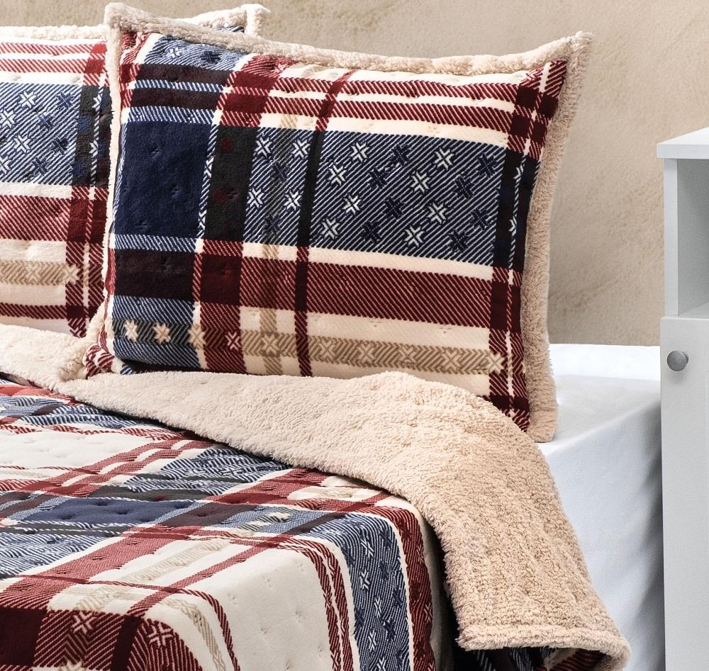 Picture of Merinos Allday 3 Parça Çift Kişilik Yatak Örtüsü Seti Kutulu 220x240 Boris Lacivert