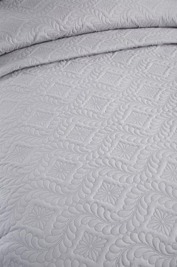 Picture of Ultrasonik Kapitoneli Elite Tek Kişilik Yatak Örtüsü Gri