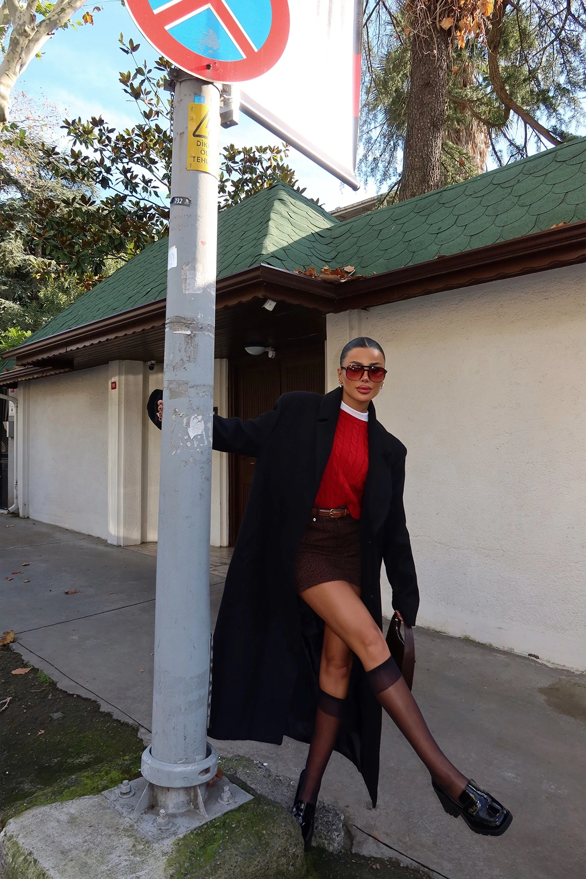 Picture of Black Button Detail Coat