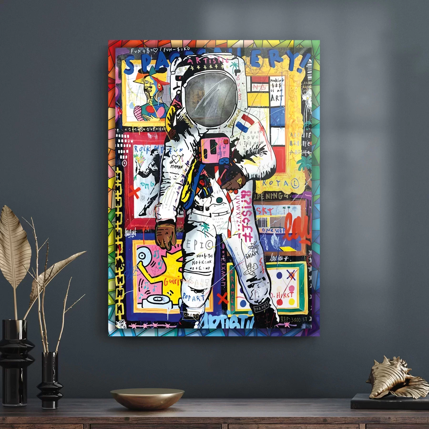 Picture of Decovetro Cam Tablo Pop Art Space 30x40 cm