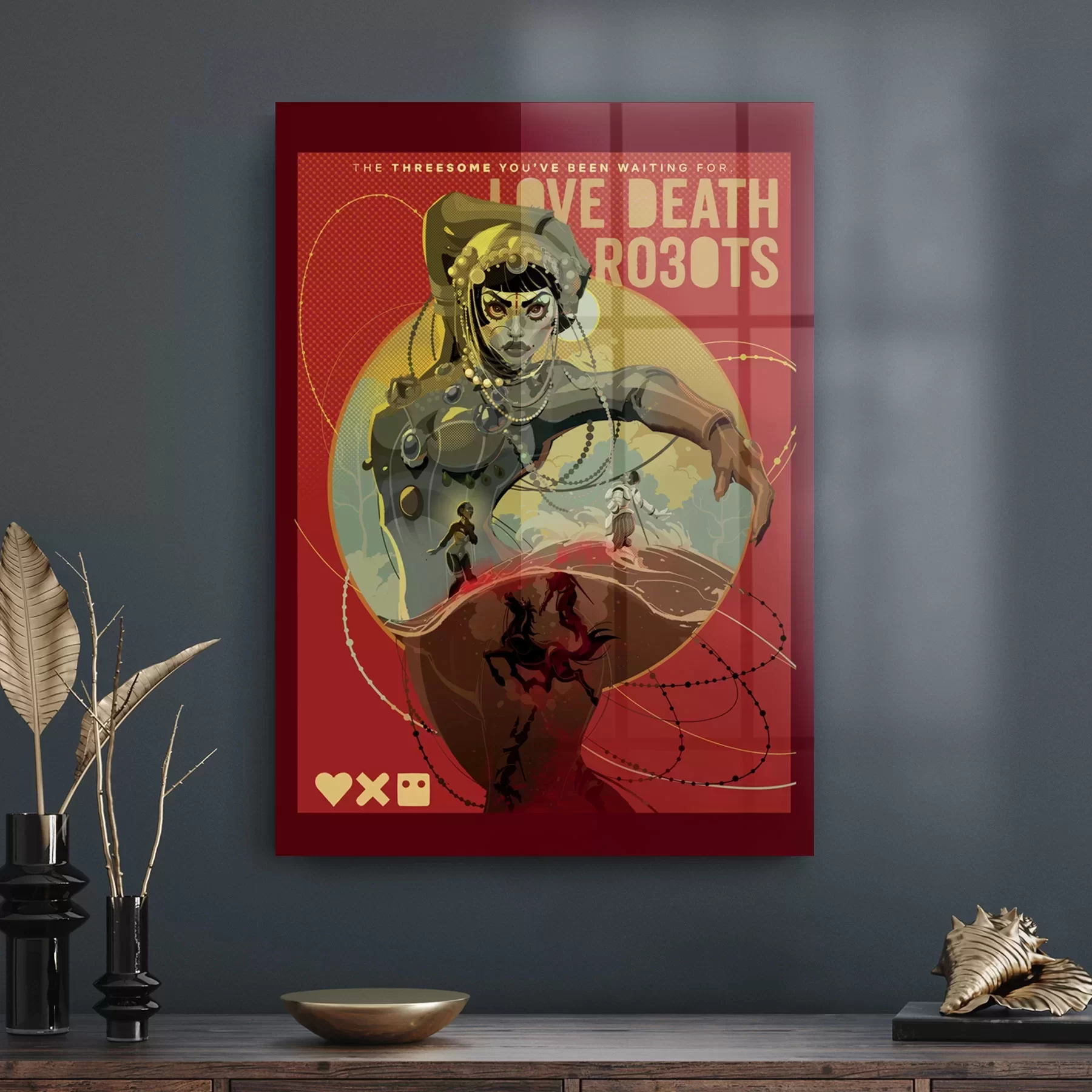 Picture of Decovetro Cam Tablo Love Death Robots Jibaro Poster 70x100 cm