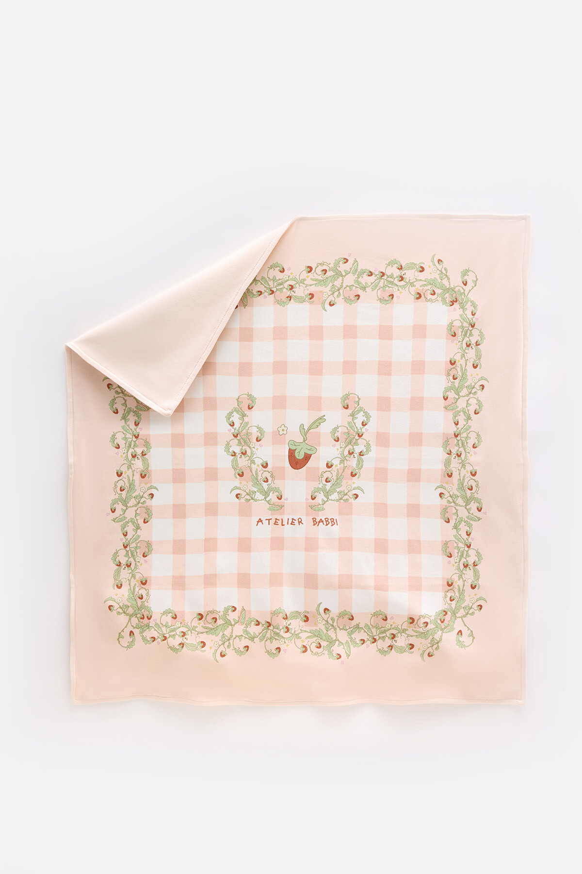 Picture of Çift Taraflı Bebek Battaniyesi - Çilek