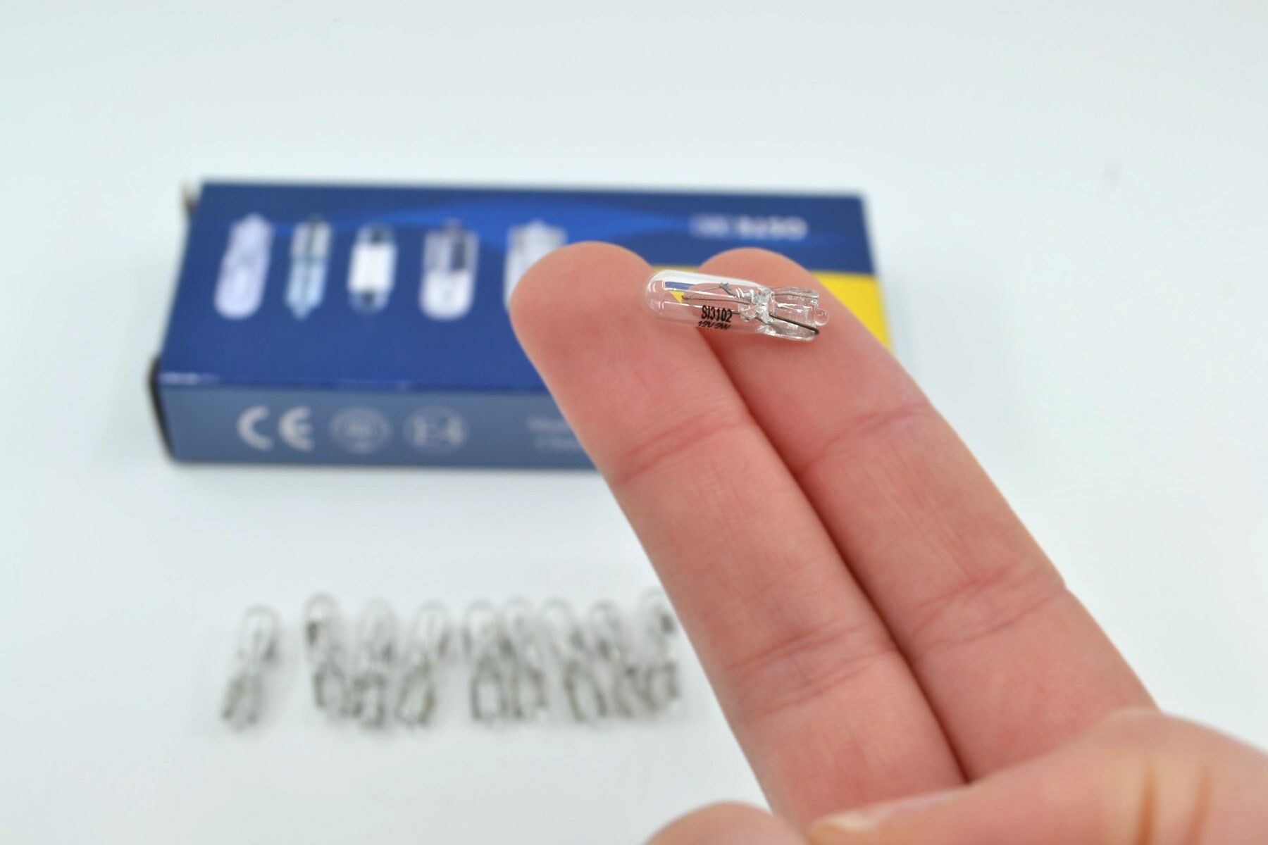 Picture of 12V 2W Dipsiz T5 Ampul 10 Adet Gösterge Kadran Ampulü