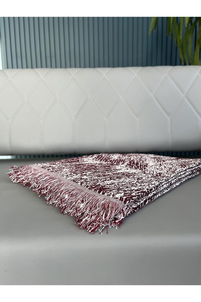 Picture of Saçaklı Lüks Koltuk Örtüsü 170x220 Cm Bordo