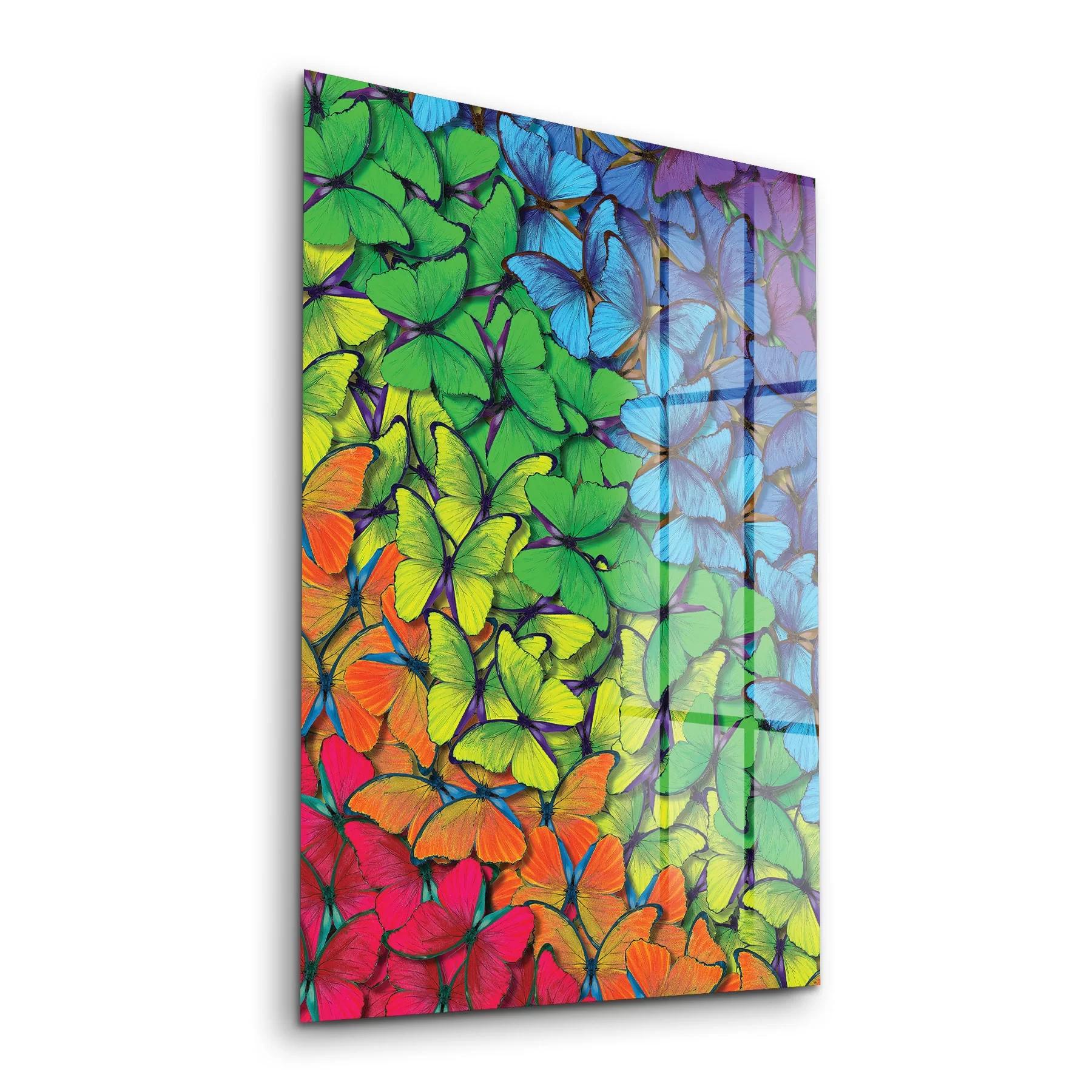 Picture of Decovetro Cam Tablo Renkli Kelebekler 30x40 cm