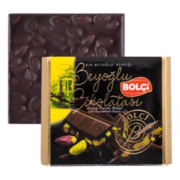 Picture of DARK CHOCOLATE WHOLE PISTACHIO TABLET 90g