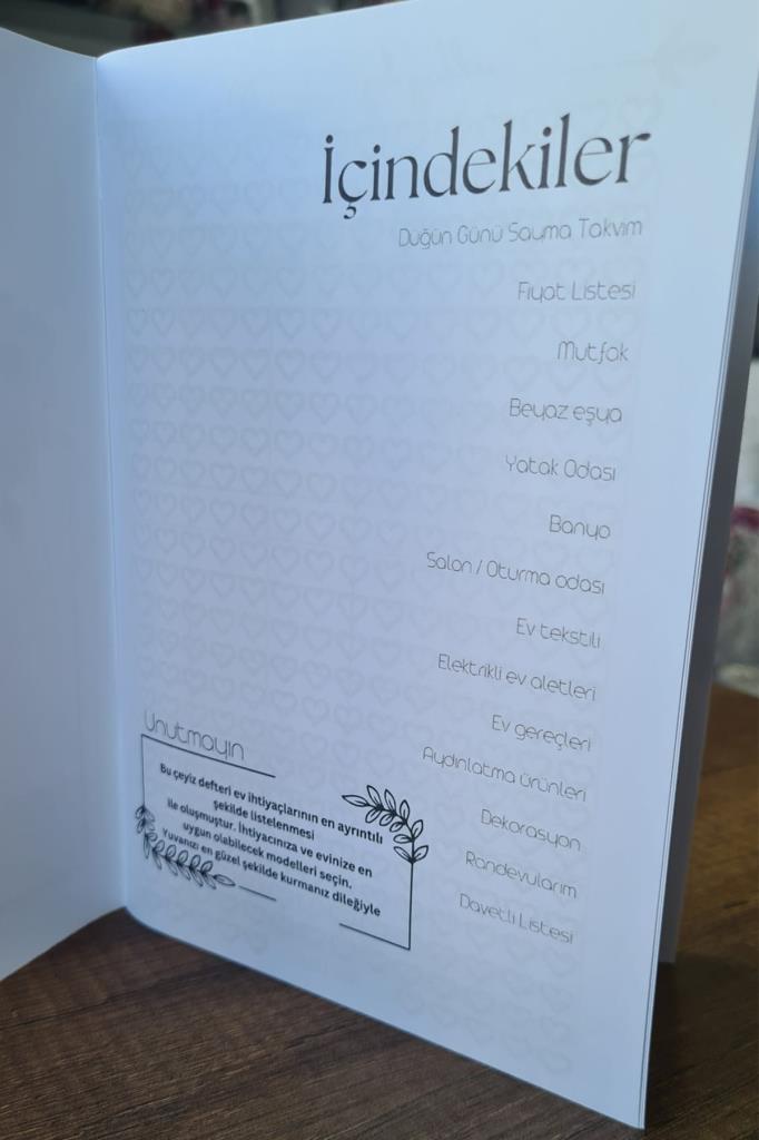 Picture of Çeyiz Diyarı Gelinin Çiçekli Çeyiz Defteri