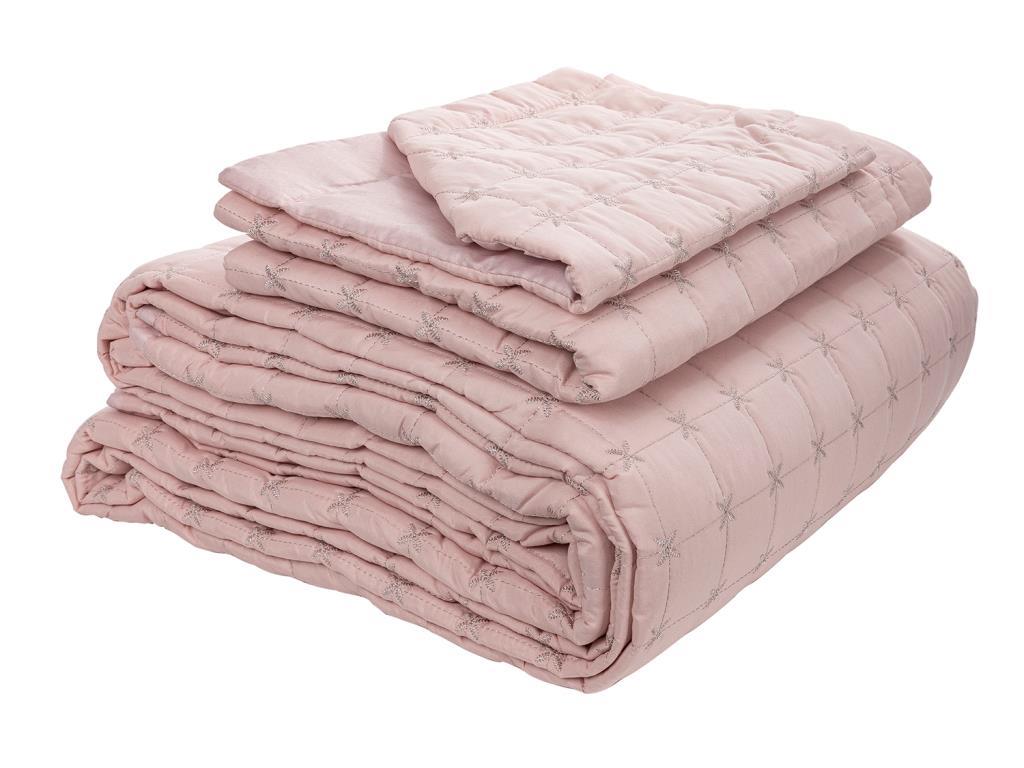 Picture of Yıldız Çift Kişilik Kapitoneli Yatak Örtüsü Pudra