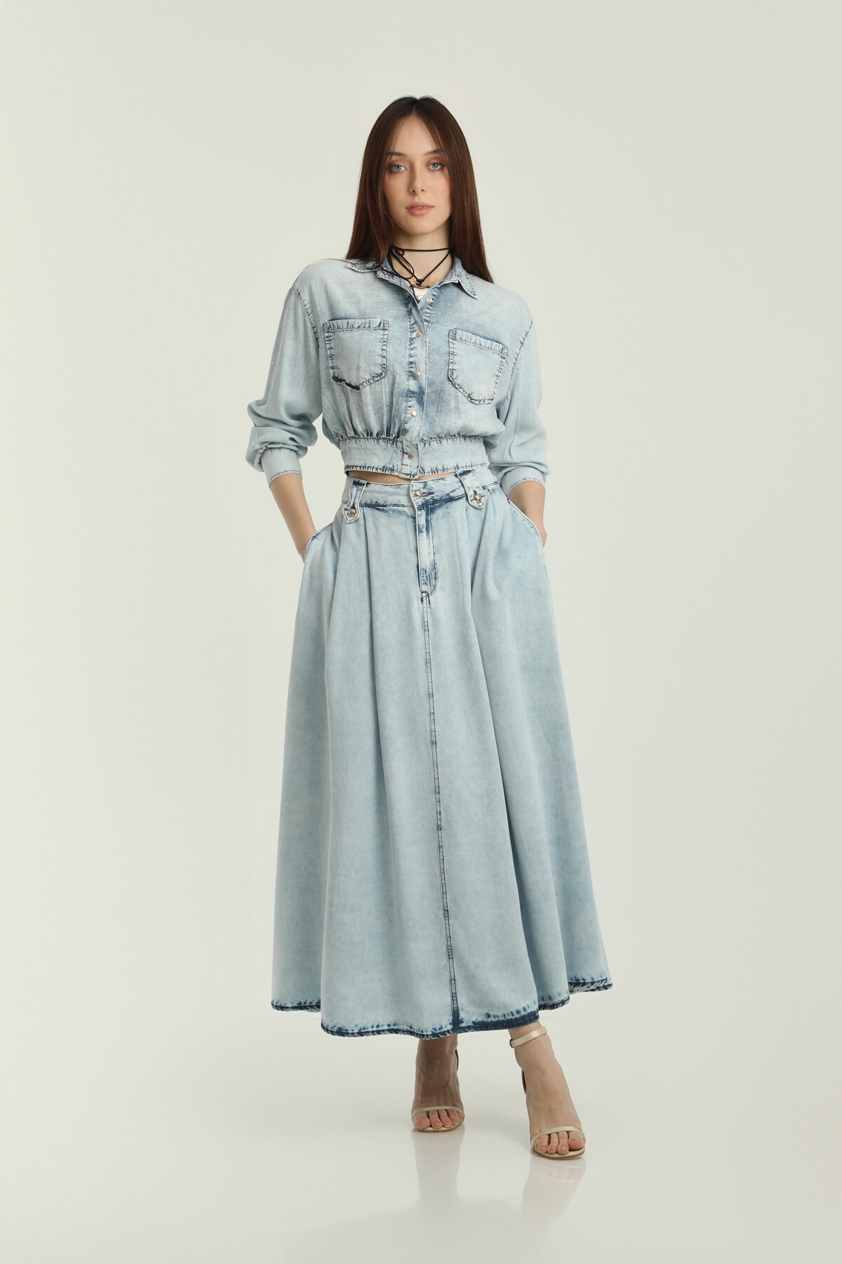 Picture of ETEK ÖNÜ PİLELİ UZUN ETEK