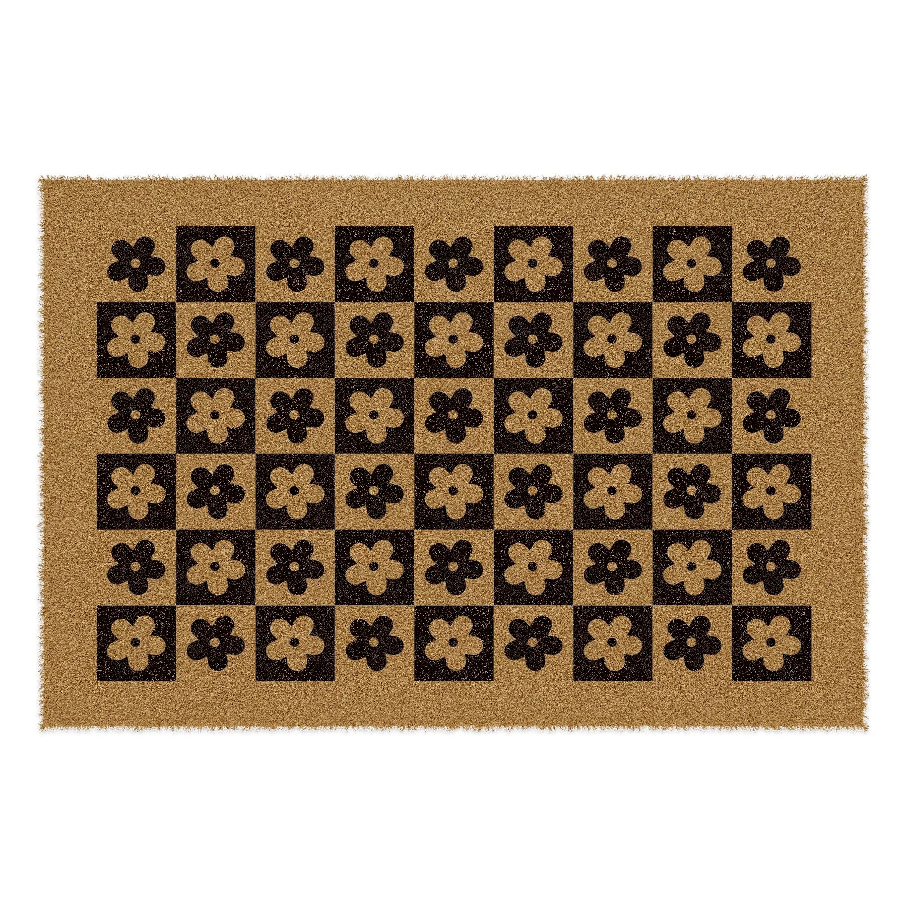 Picture of Decovetro Paspas Dama Çiçek Desenli Kapı Önü Paspası 40 x 60 cm