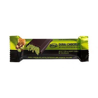 Picture of PISTACHIO KADAYIF FILLED DARK CHOCOLATE 30g