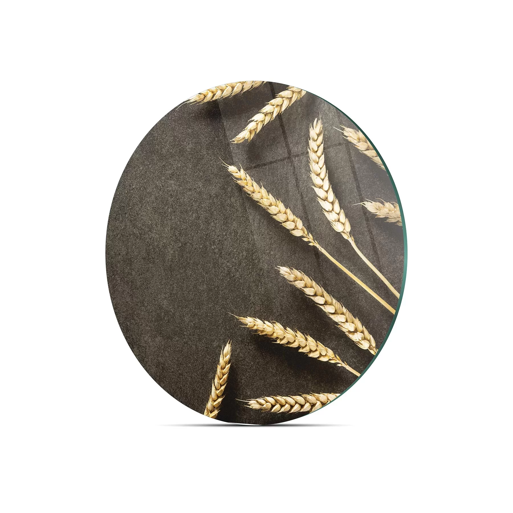 Picture of Decovetro Cam Kesme Tahtası ve Sunumluk Yuvarlak Burçak Desenli 30x30 Cm