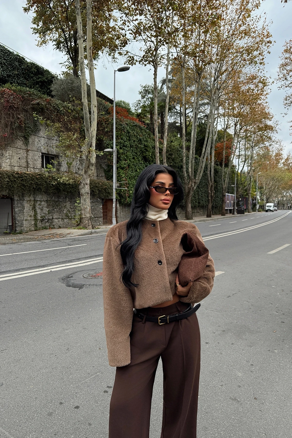 Picture of Brown Button Detail Jacket