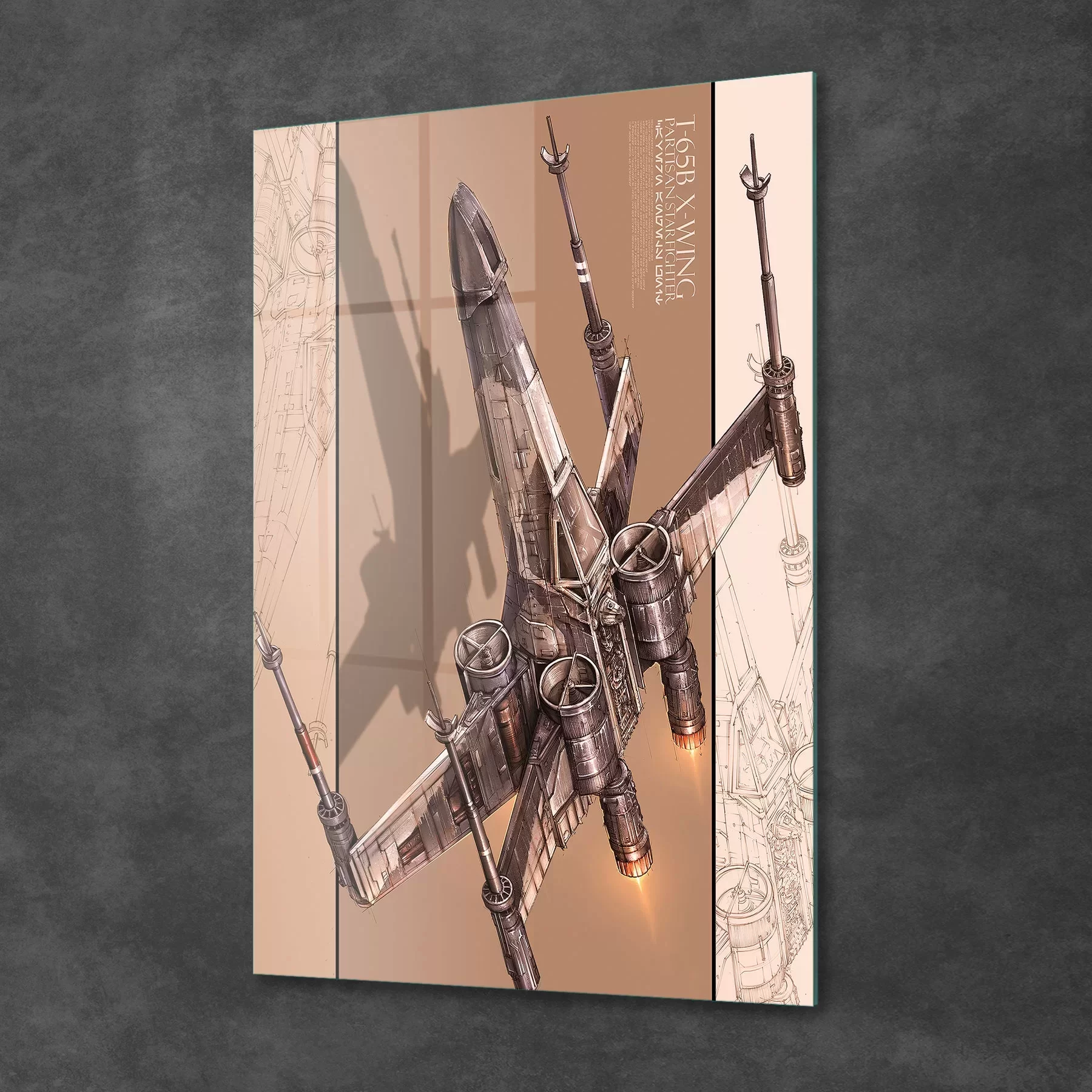 Picture of Decovetro Cam Tablo Star Wars X Wing Poster 50x70 cm