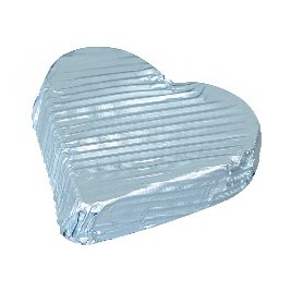 Picture of HEART - GIANDUJA FILLED MILK CHOCOLATE BLUE 2,1Kg