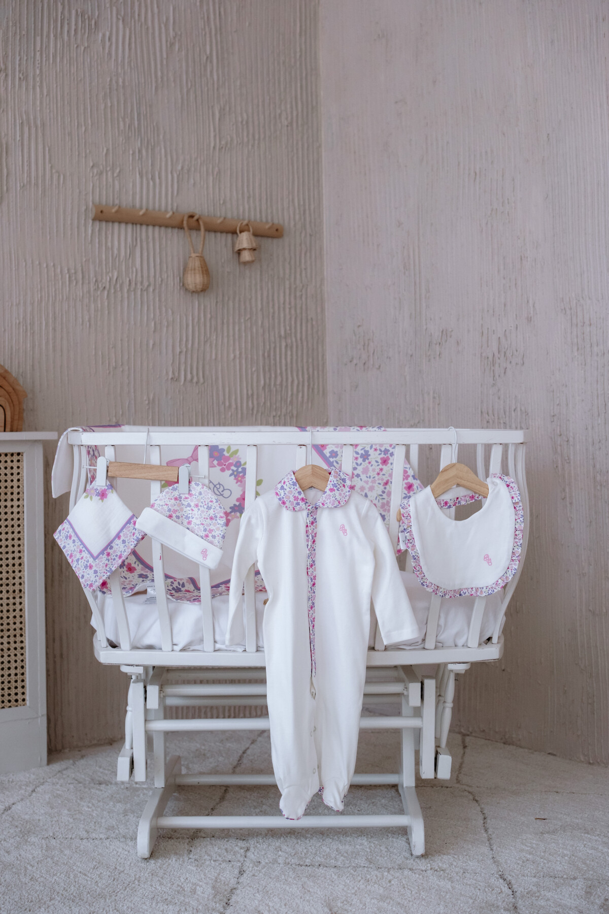 Picture of 5'Li Yenidoğan Seti - Minik Çiçekler / Pembe