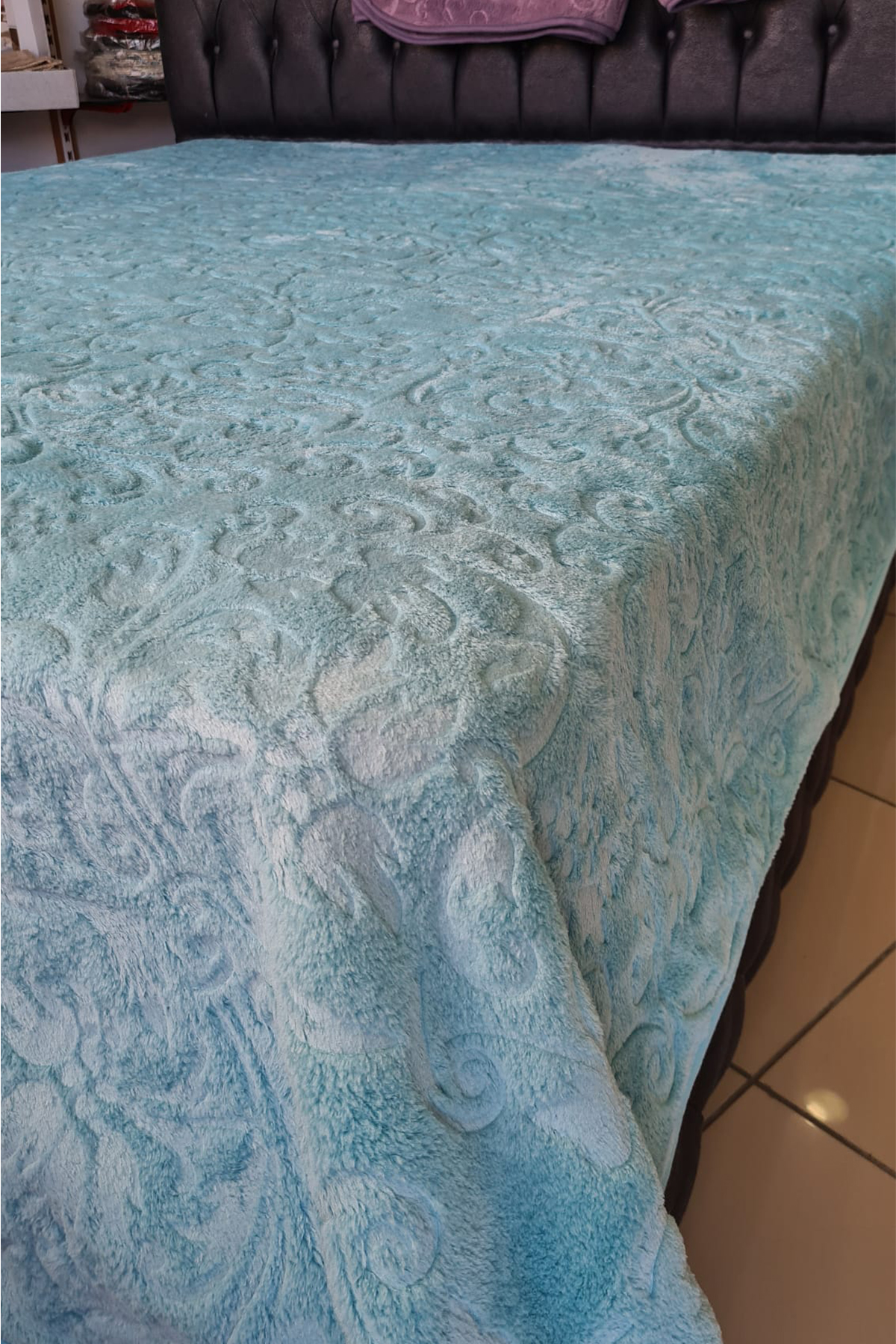 Picture of Sultan Çift Kişilik Tek Battaniye Mint