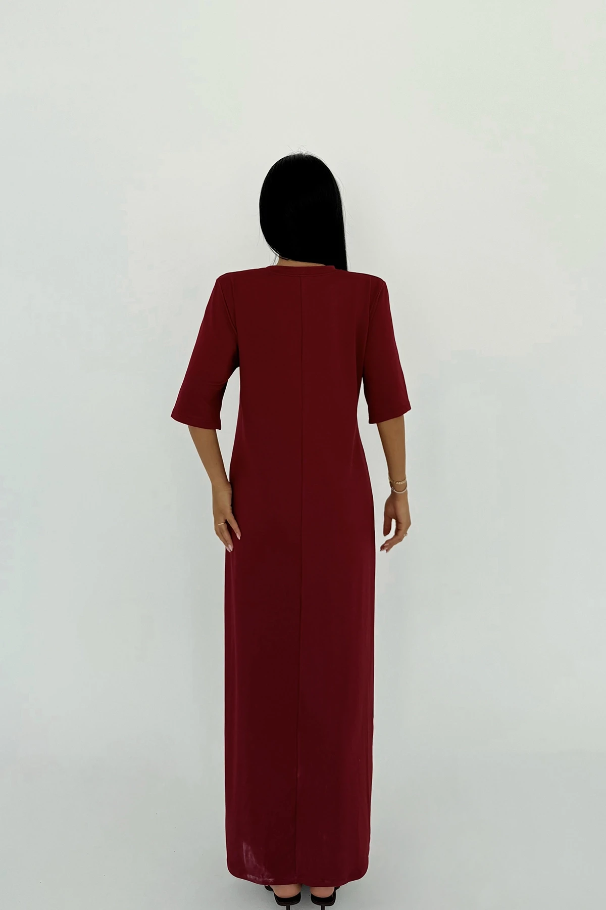 Picture of Maroon Roland Long Dress