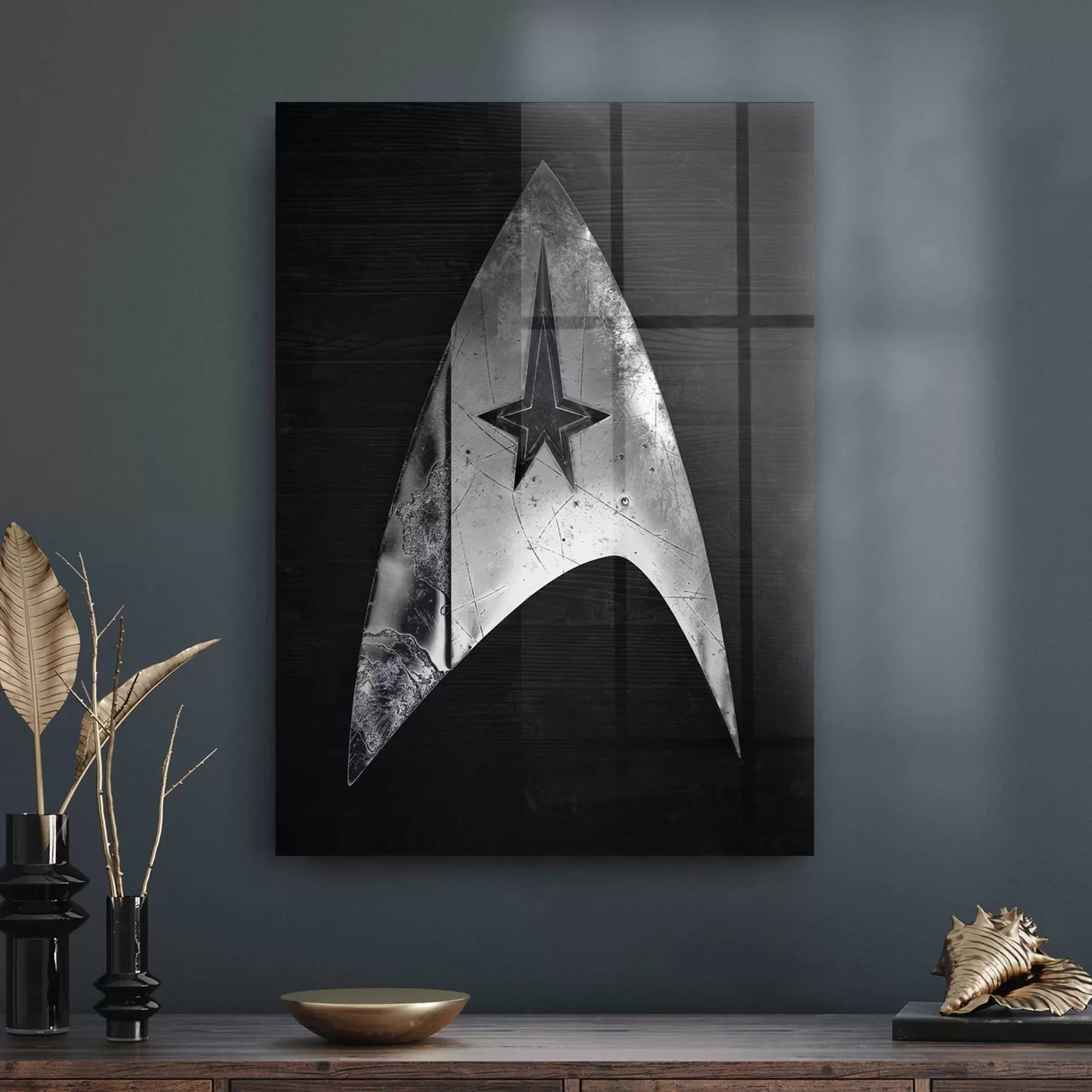 Picture of Decovetro Cam Tablo Star Trek Logo 30x40 cm