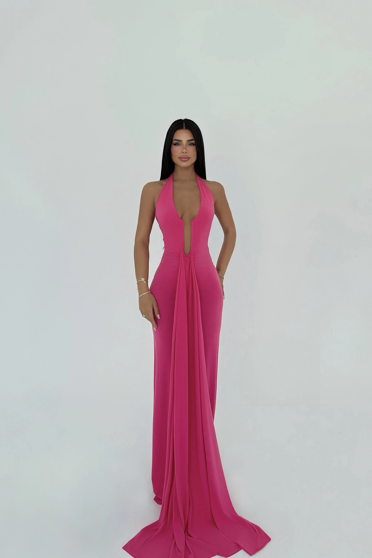Picture of Fuchsia Bellis Long Dress