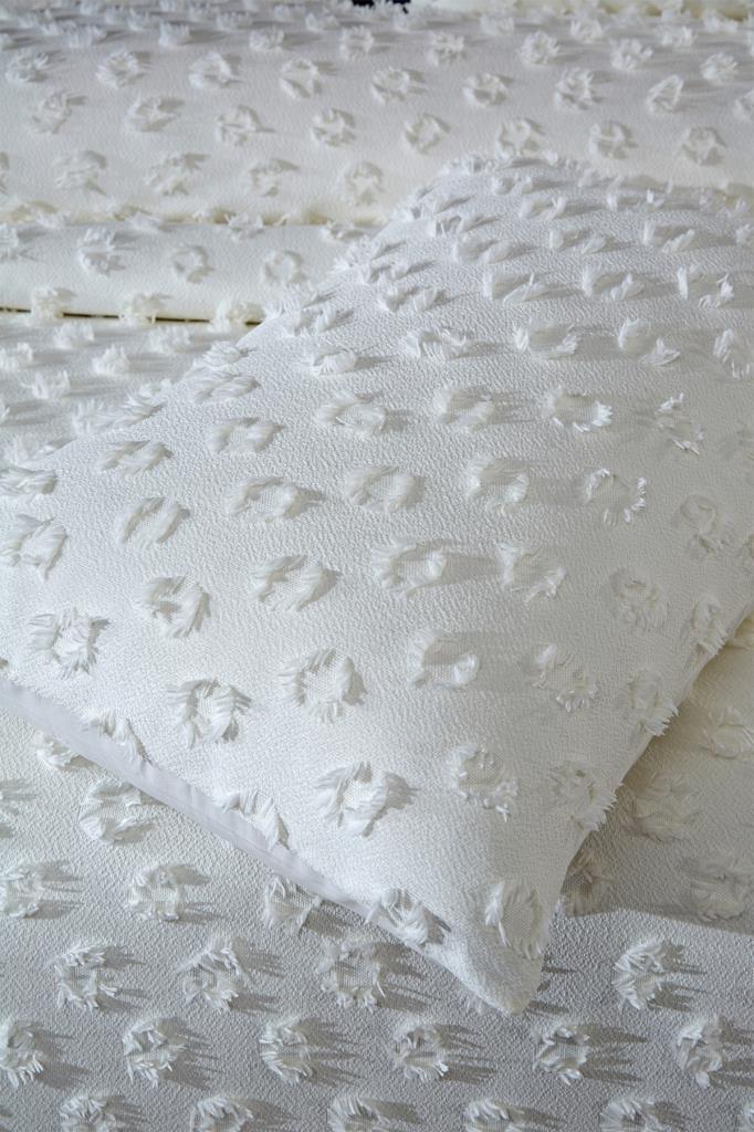 Picture of Çeyiz Diyarı Konik 3 Parça Çift Kişilik Pike Takımı Krem