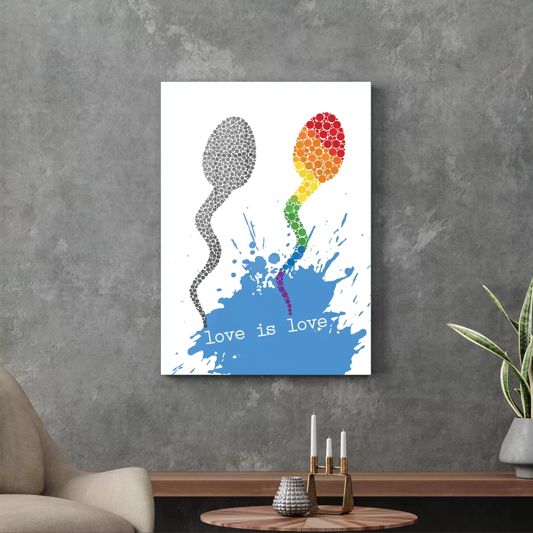 Picture of Decovetro Cam Tablo LGBT 30x40 cm