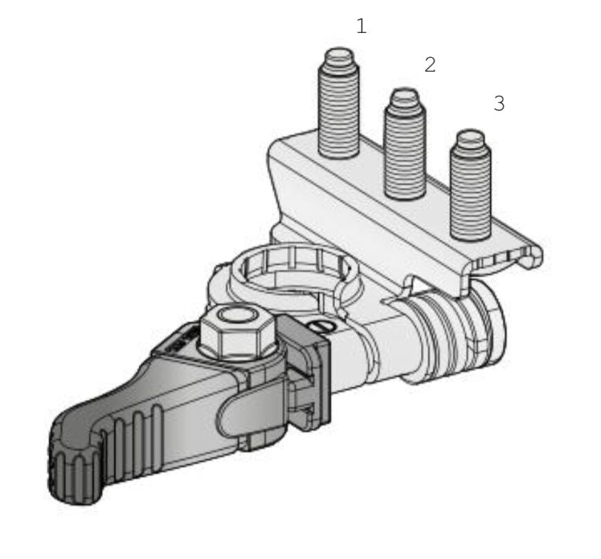 Picture of Akü Kutup Başı (-) Eksi Hızlı Sökme Mandallı Ekstra Bağlantı Civatalı Terminal MT-A1507905