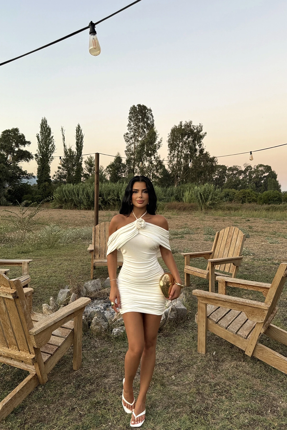 Picture of White Basic Dress