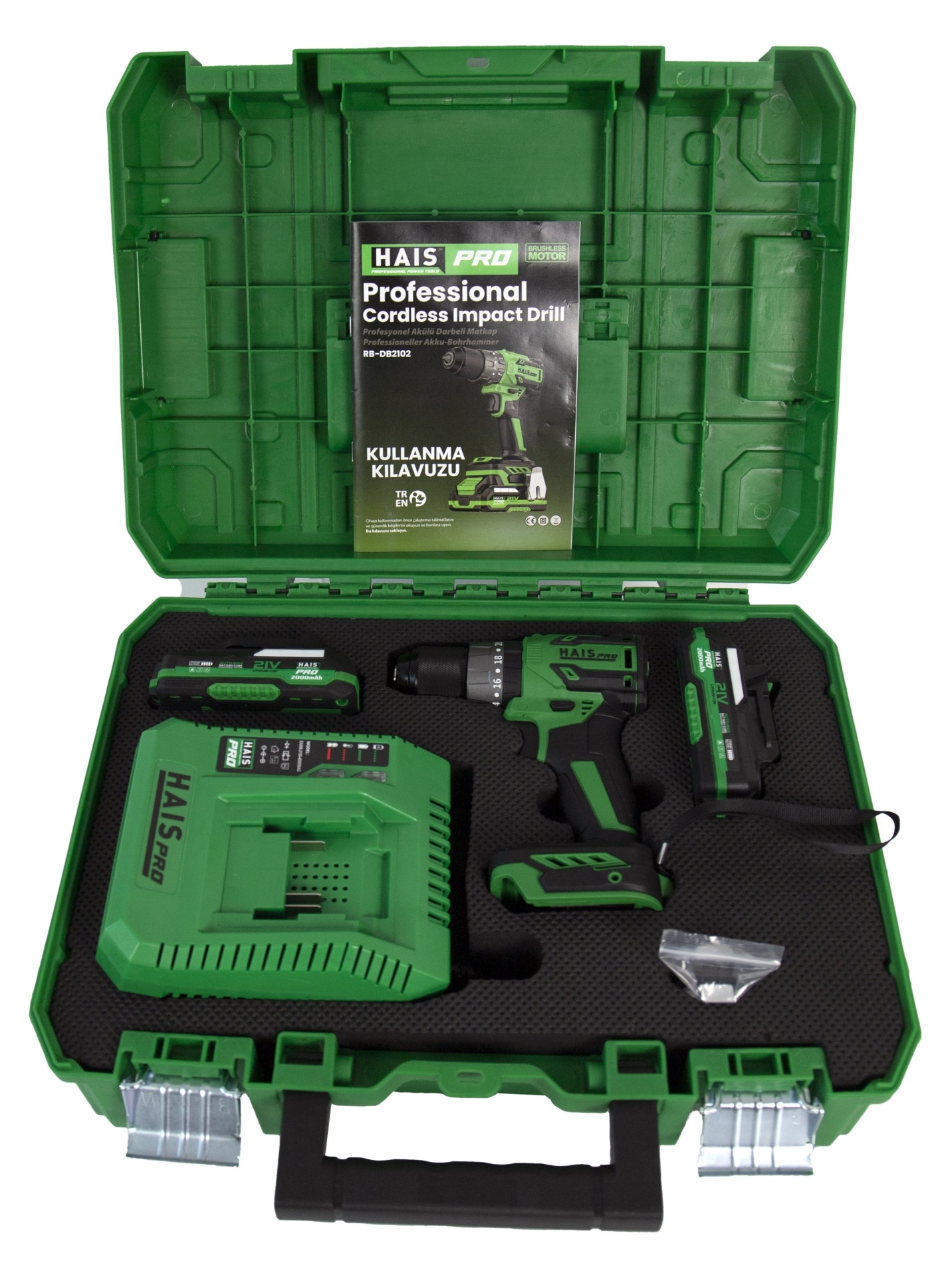 Picture of HAISPRO Profesyonel Darbeli Vidalama Matkap 21 V 2.0 Ah Çift Akülü