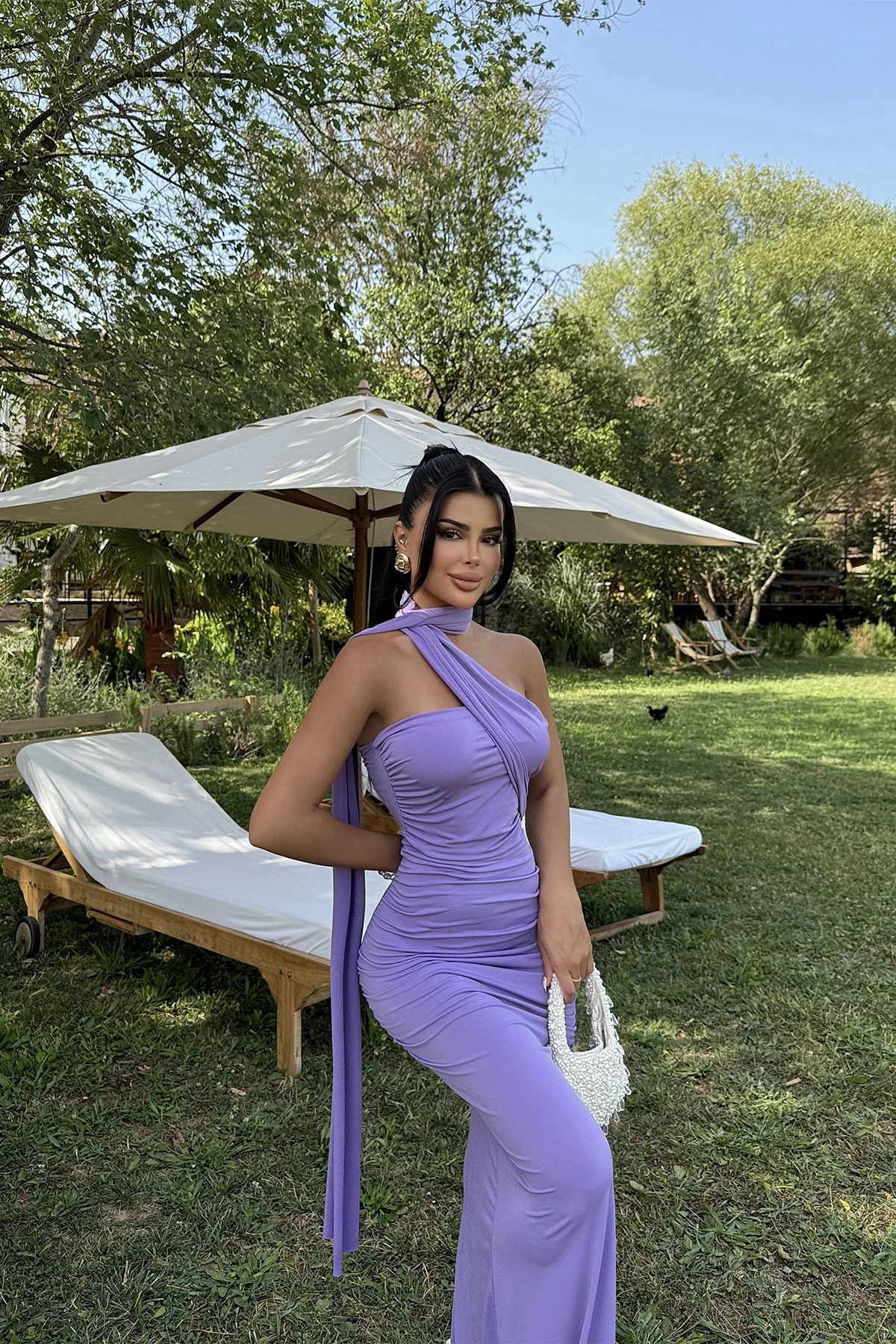 Picture of Purple Coraline Tie Dress