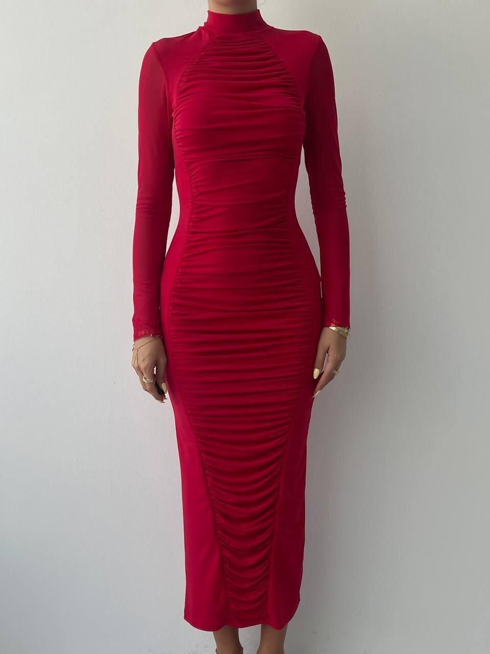 Picture of Lisburn Uzun Kollu Tül Elbise