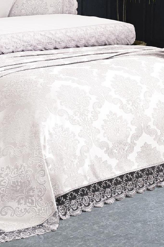 Picture of Fransız Dantelli Kure Gelin Seti 7 Parça Krem