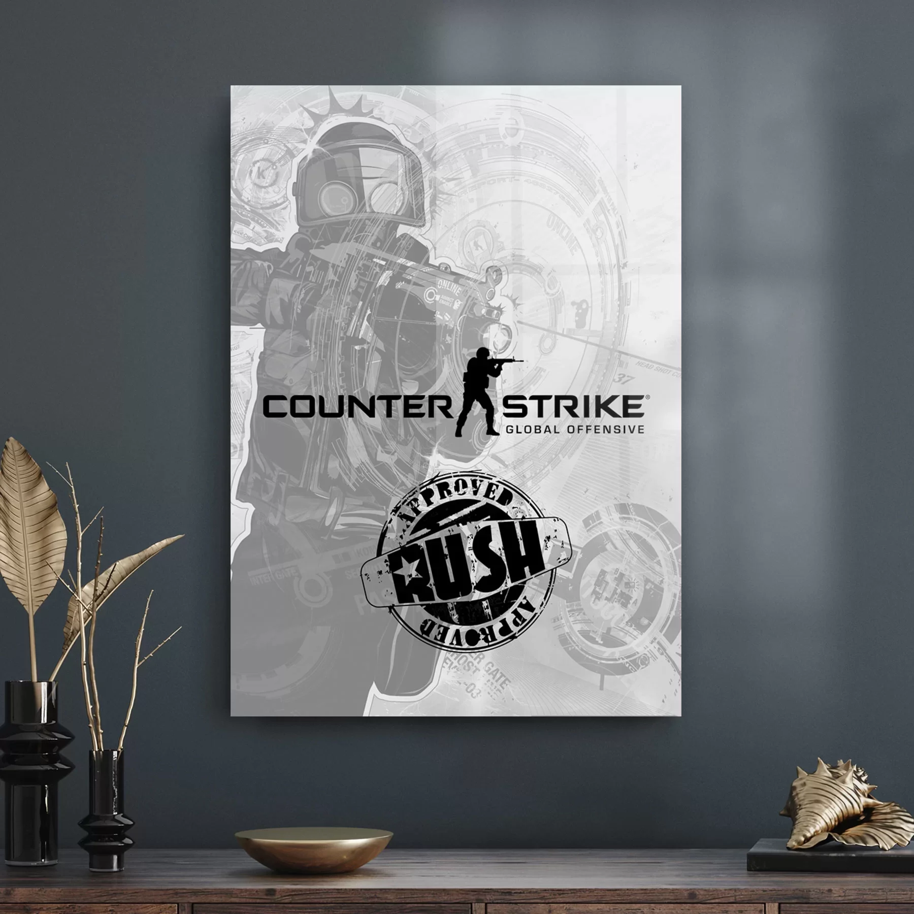 Picture of Decovetro Cam Tablo Counter Strike 30x40 cm