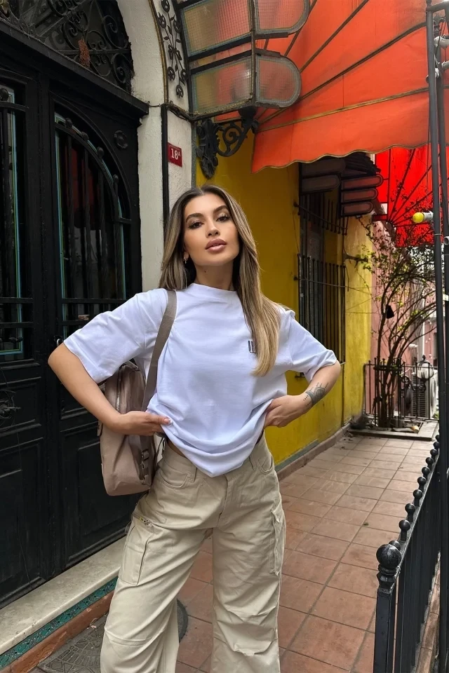 Picture of White Back Printed T-Shirt