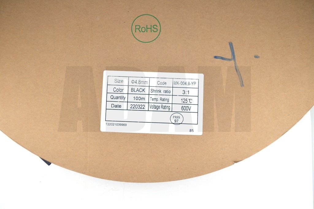 Picture of 100 Metre 4,8mm Isı İle Daralan İçi Yapışkanlı Makaron Isıyla MT-M4.8Y