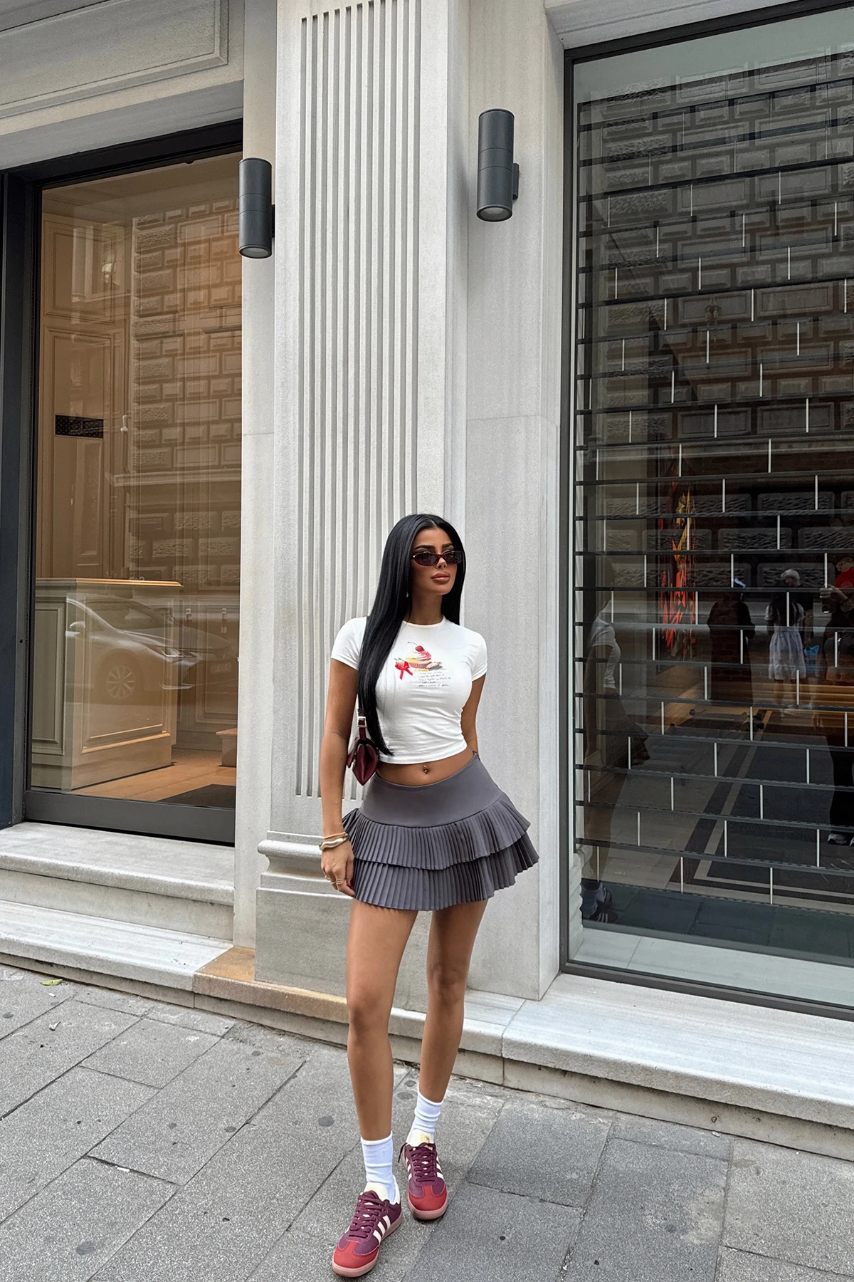 Picture of Smoke Riley Mini Short Skirt