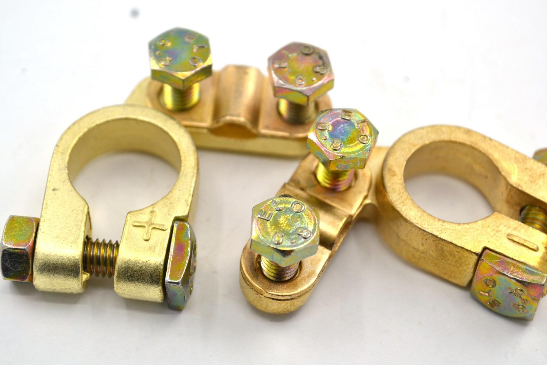 Picture of 1 Takım Akü Kutup Başı Terminali Artı Eksi Set Zamak Alaşım