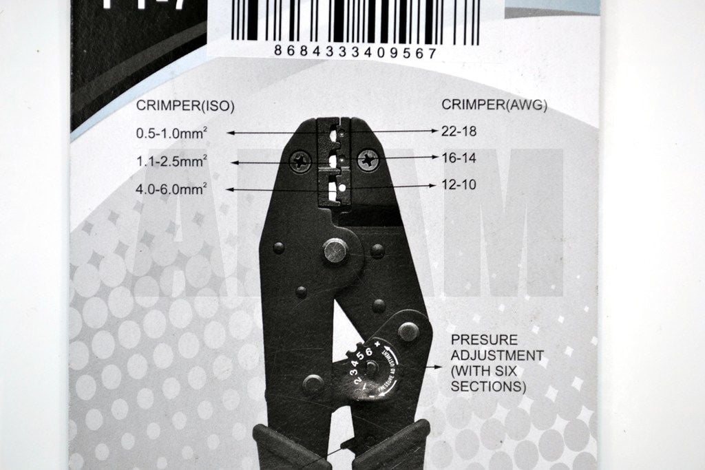 Picture of İzoleli Kablo Ucu Terminal Pabuç Sıkma Pensesi 0,50mm-6,00mm MT-AL02