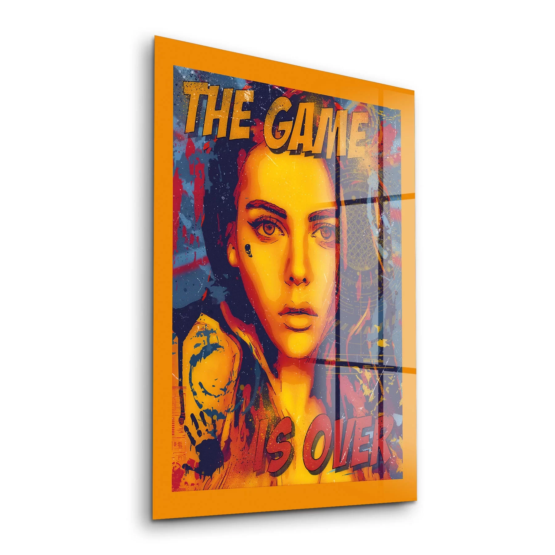 Picture of Decovetro Cam Tablo Game Over Yazılı 30x40 cm