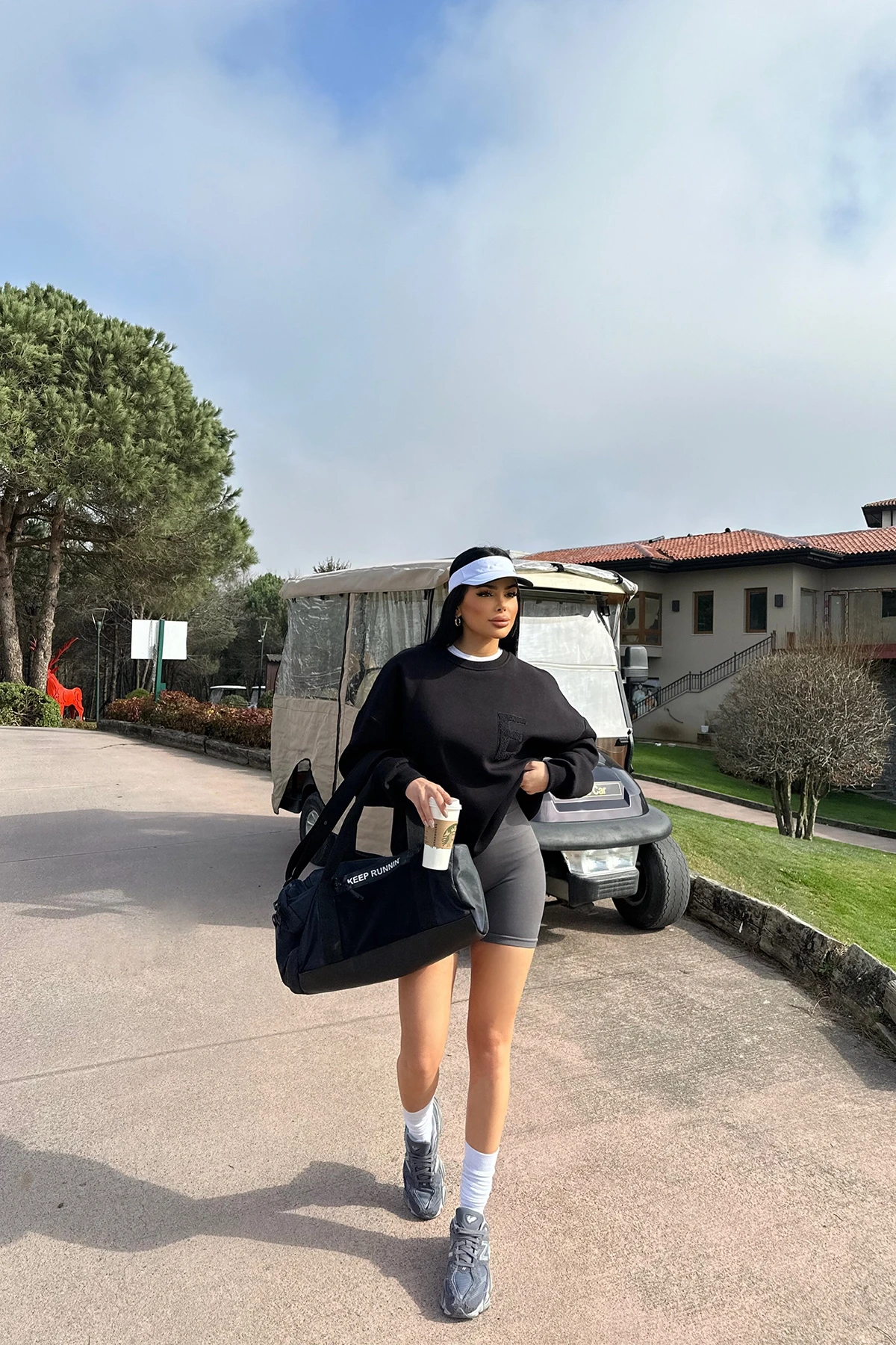 Picture of Black E Embroidered Sweat