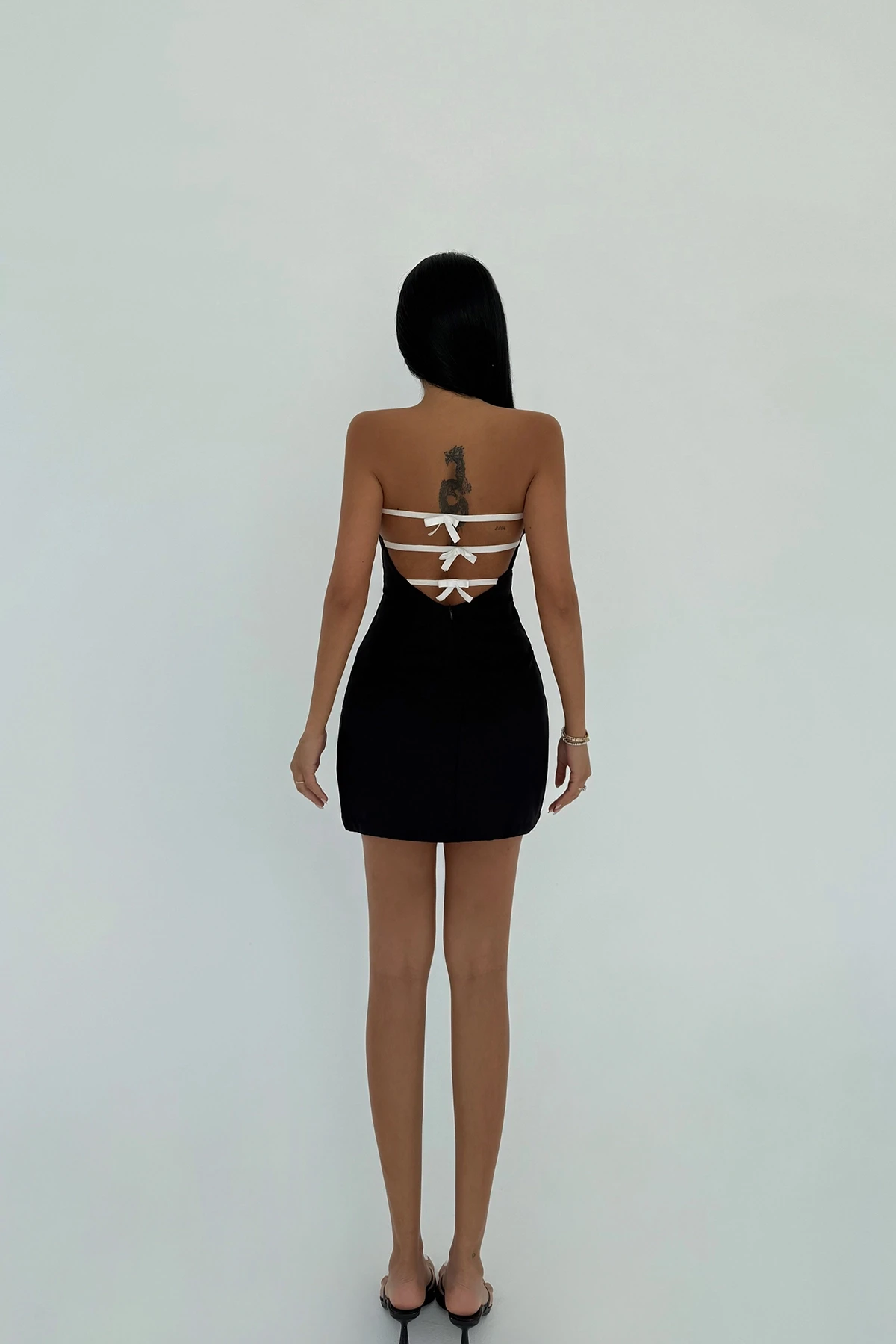 Picture of Black Strapless Mini Dress