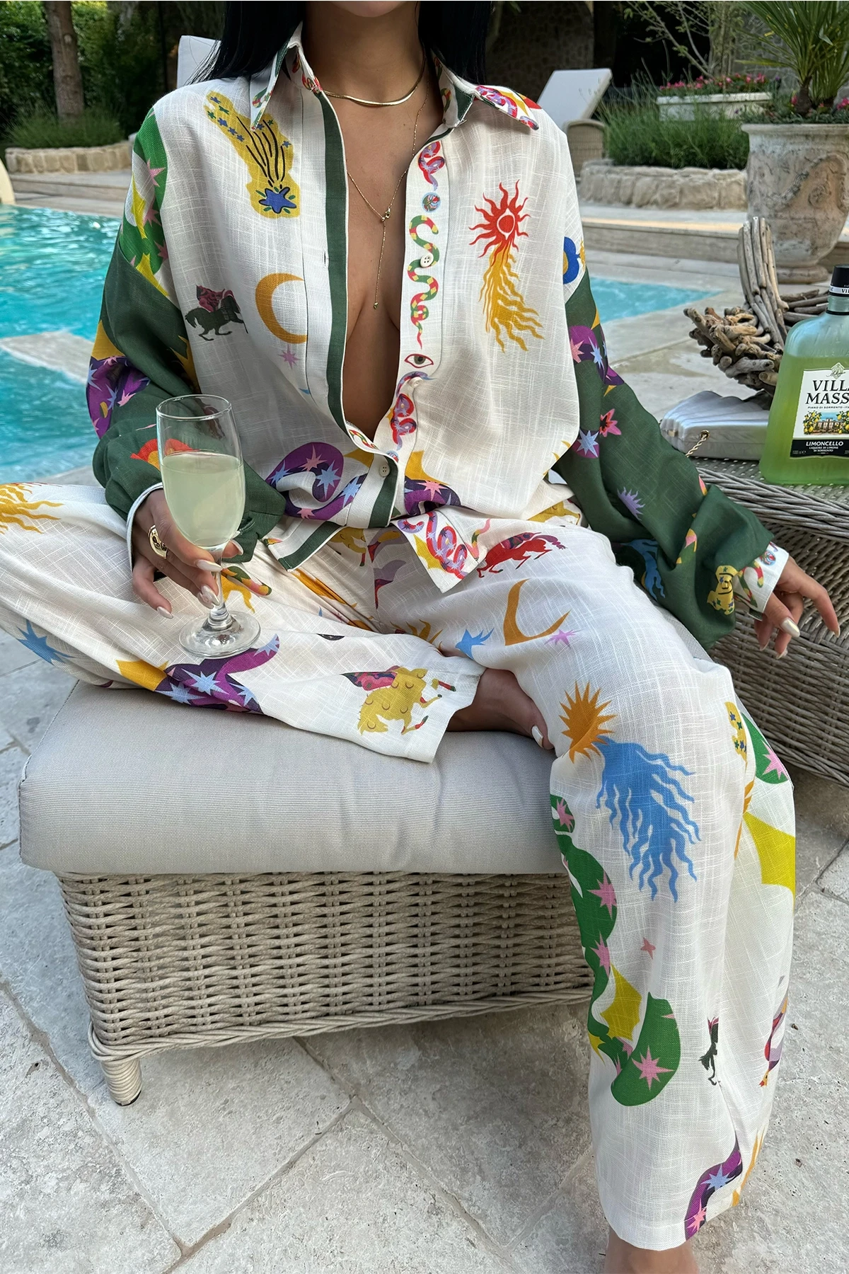 Picture of Bernis Patterned Shirt Set