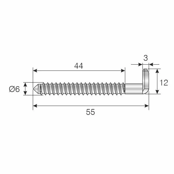 Picture of YILDIZ VİDA BAŞLI ASKI KANCASI