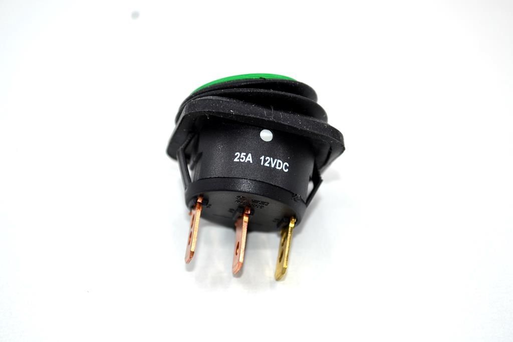 Picture of Su Geçirmez Anahtar Marine Rocker Switch Yeşil Işıklı 12V 25A