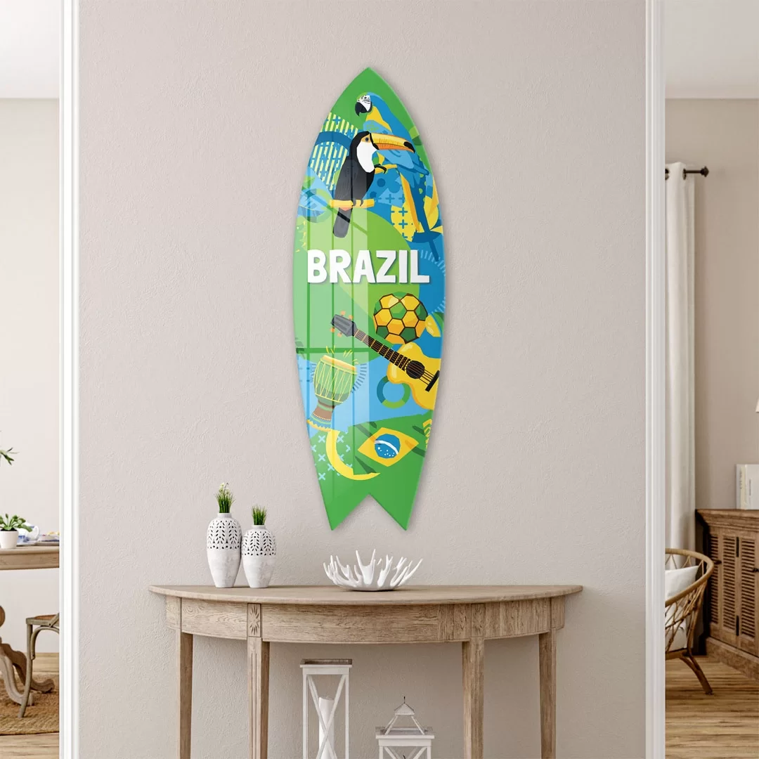 Picture of Decovetro ST 4071 Dekoratif Cam Sörf Tahtası 33x100 Cm