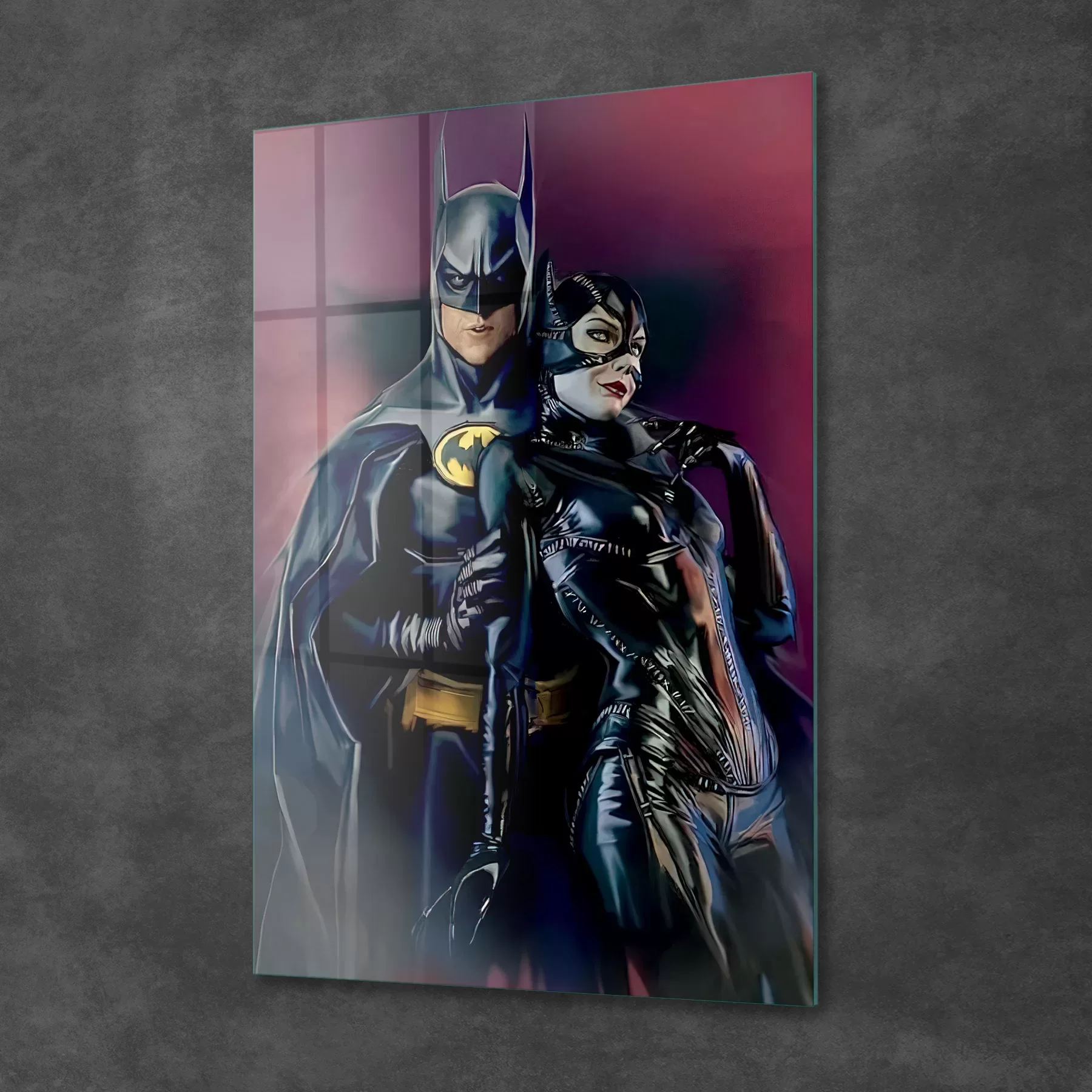 Picture of Decovetro Cam Tablo Batman Cat Woman 50x70 cm