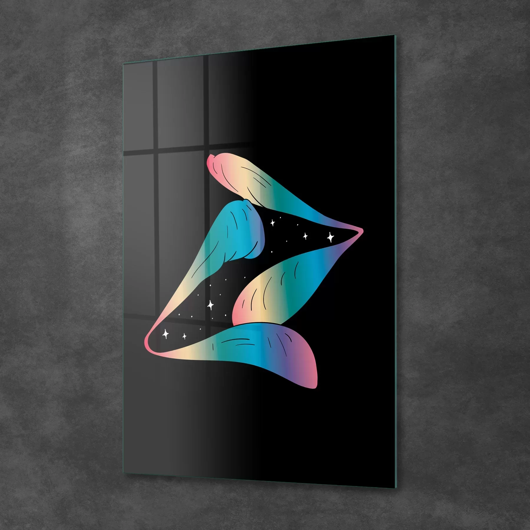 Picture of Decovetro Cam Tablo LGBT Kissing Lips 70x100 cm