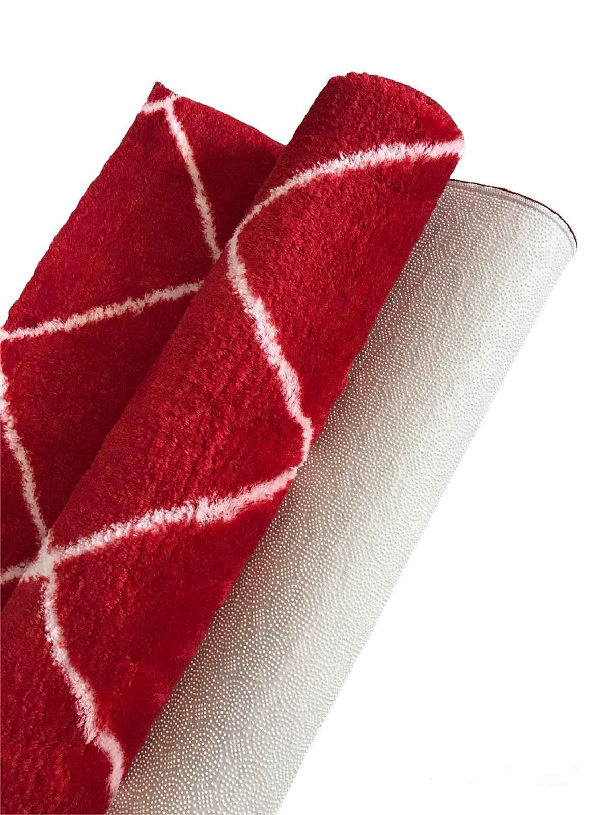 Picture of Jassrug Royal Kaymaz Taban Banyo Halısı 50x80 Diamond Kırmızı