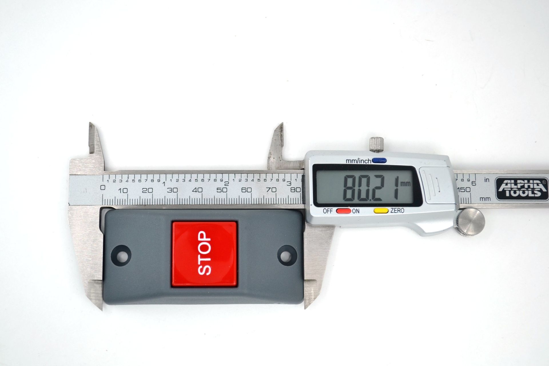 Picture of Otobüs Stop Duracak Butonu Gri Kırmızı Düz Tip